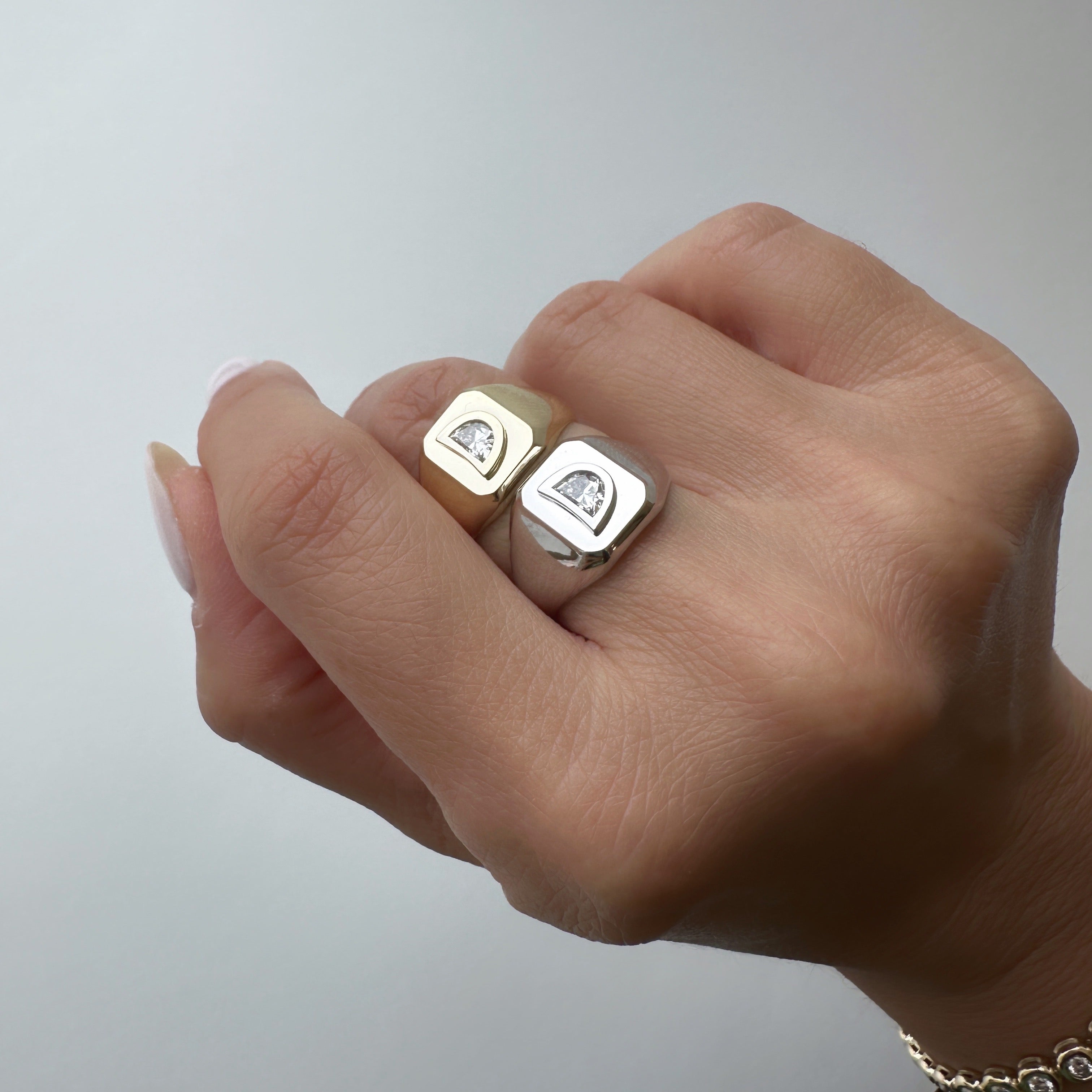 Moon Shine Signet Ring