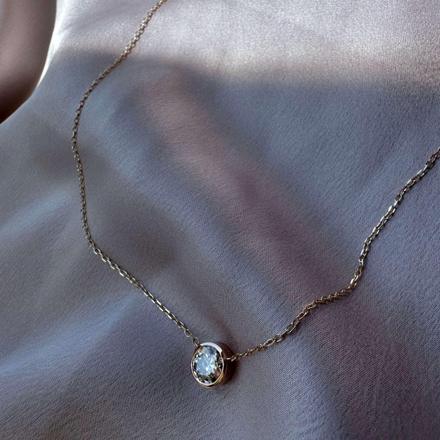 Round Bezel Necklace
