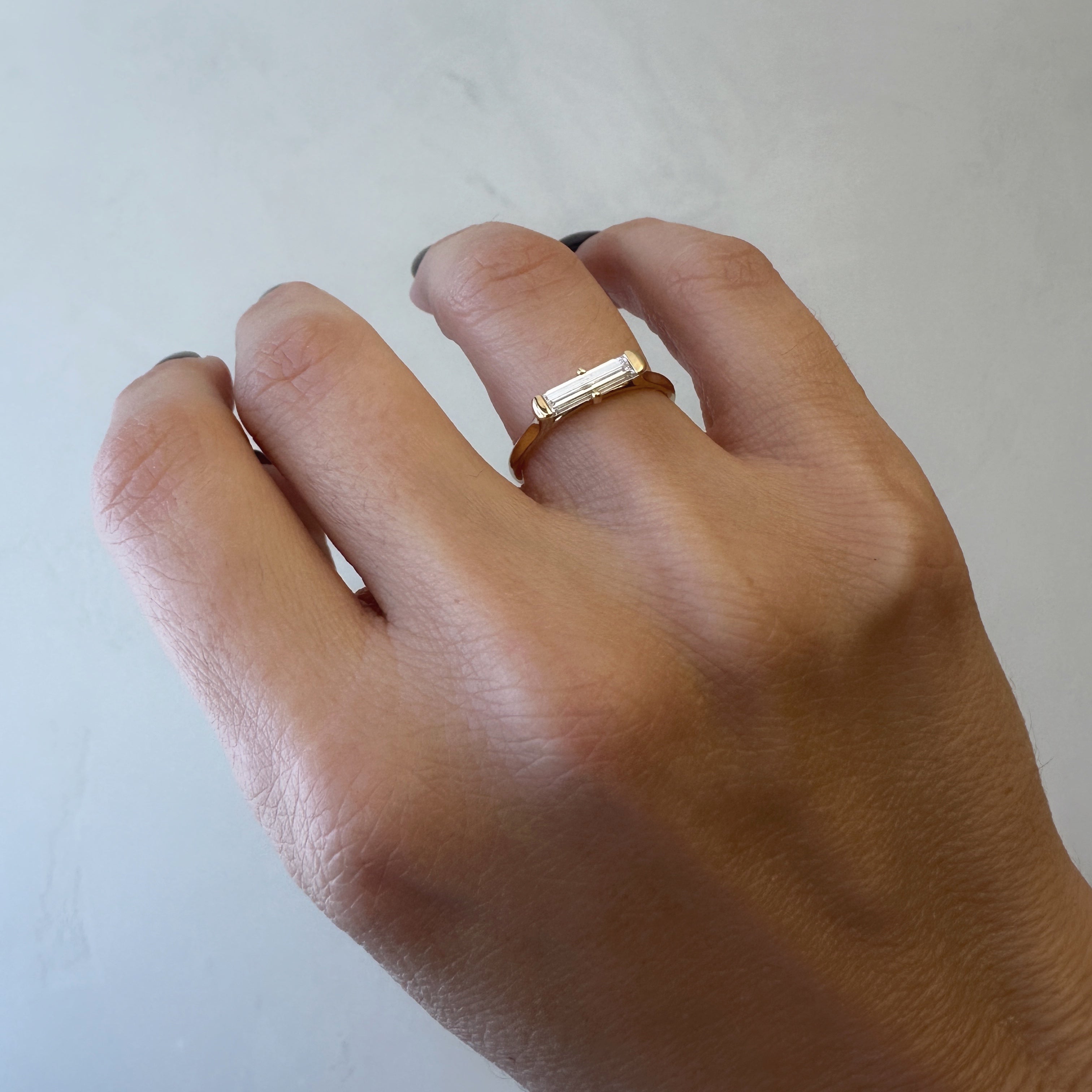 Baguette Solitaire Ring
