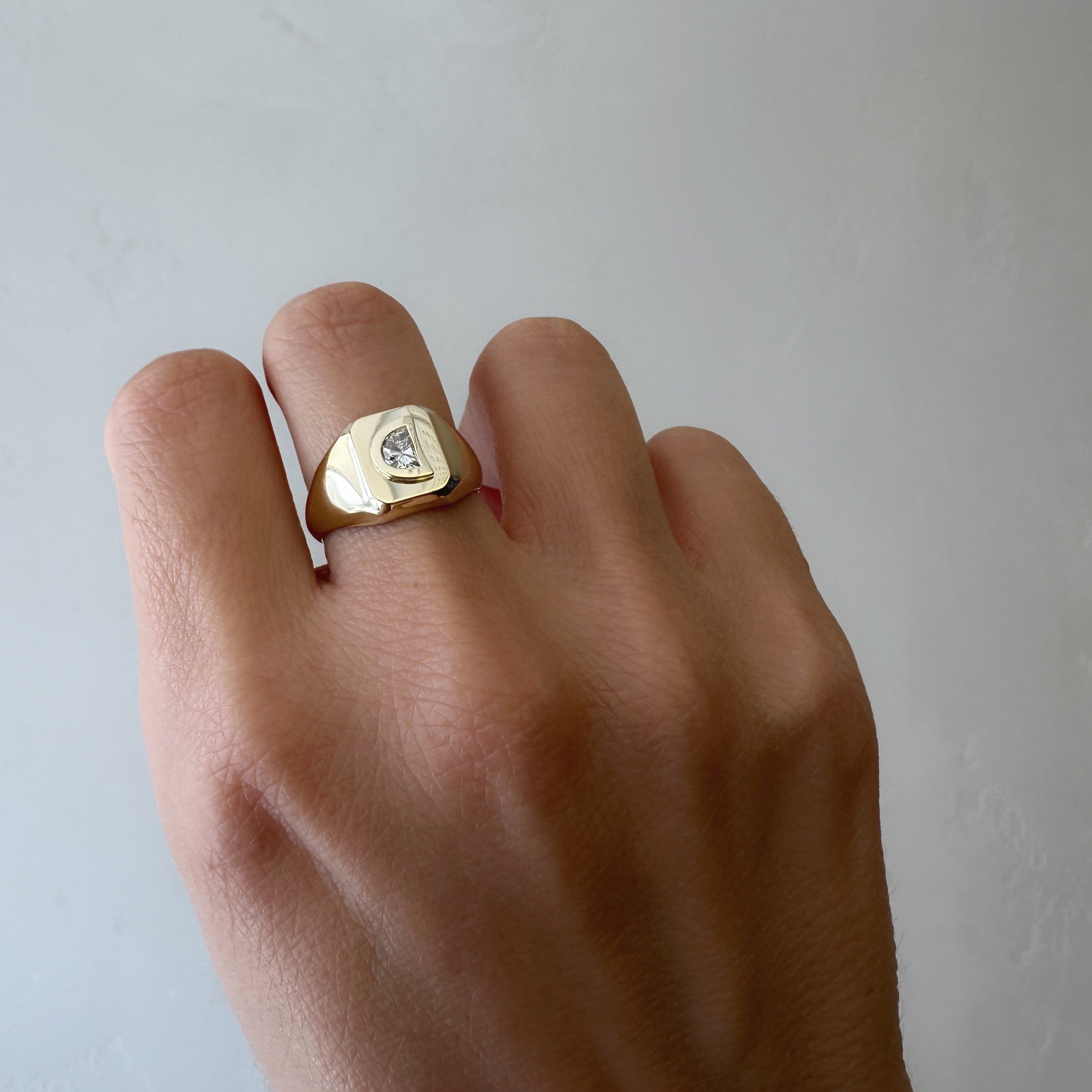 Moon Shine Signet Ring