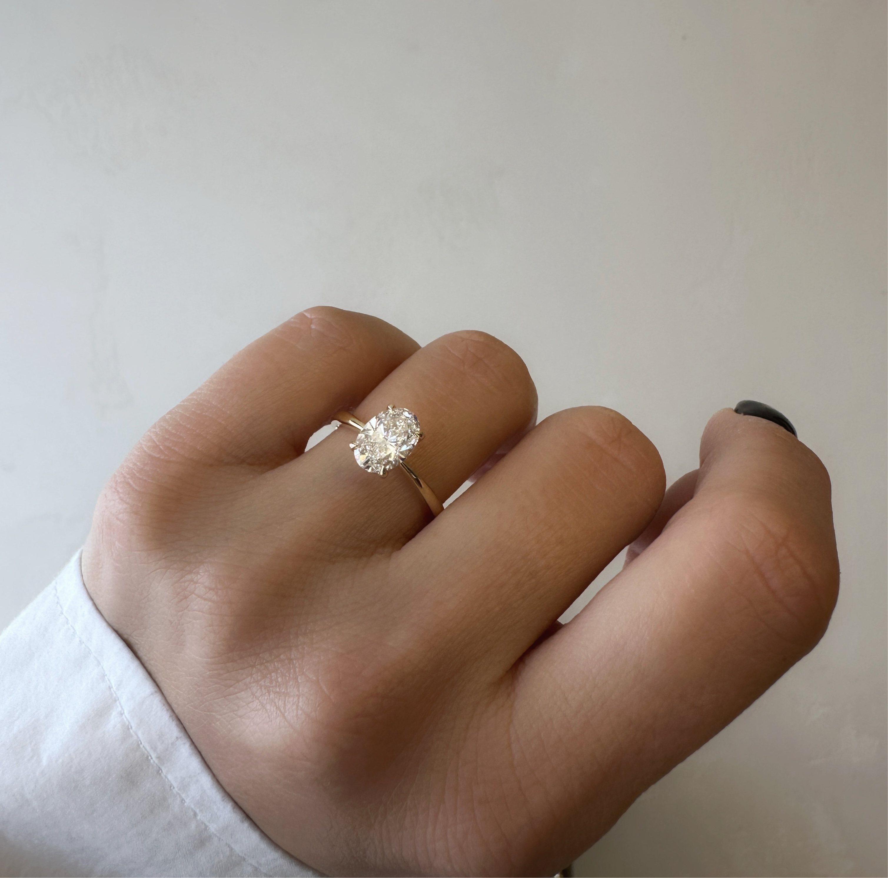 Oval Solitaire Ring | Lab-Grown