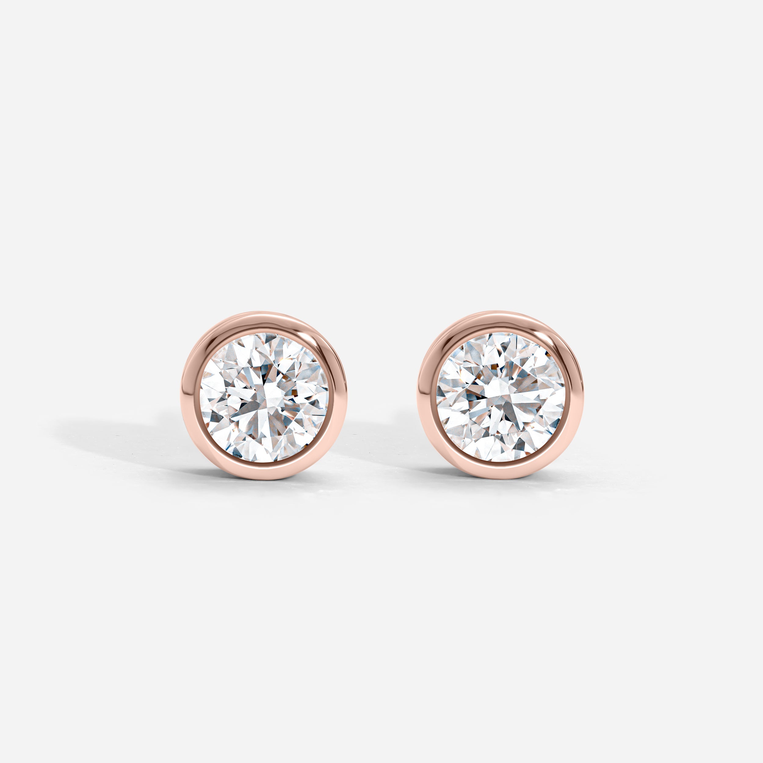 Round Bezel Studs
