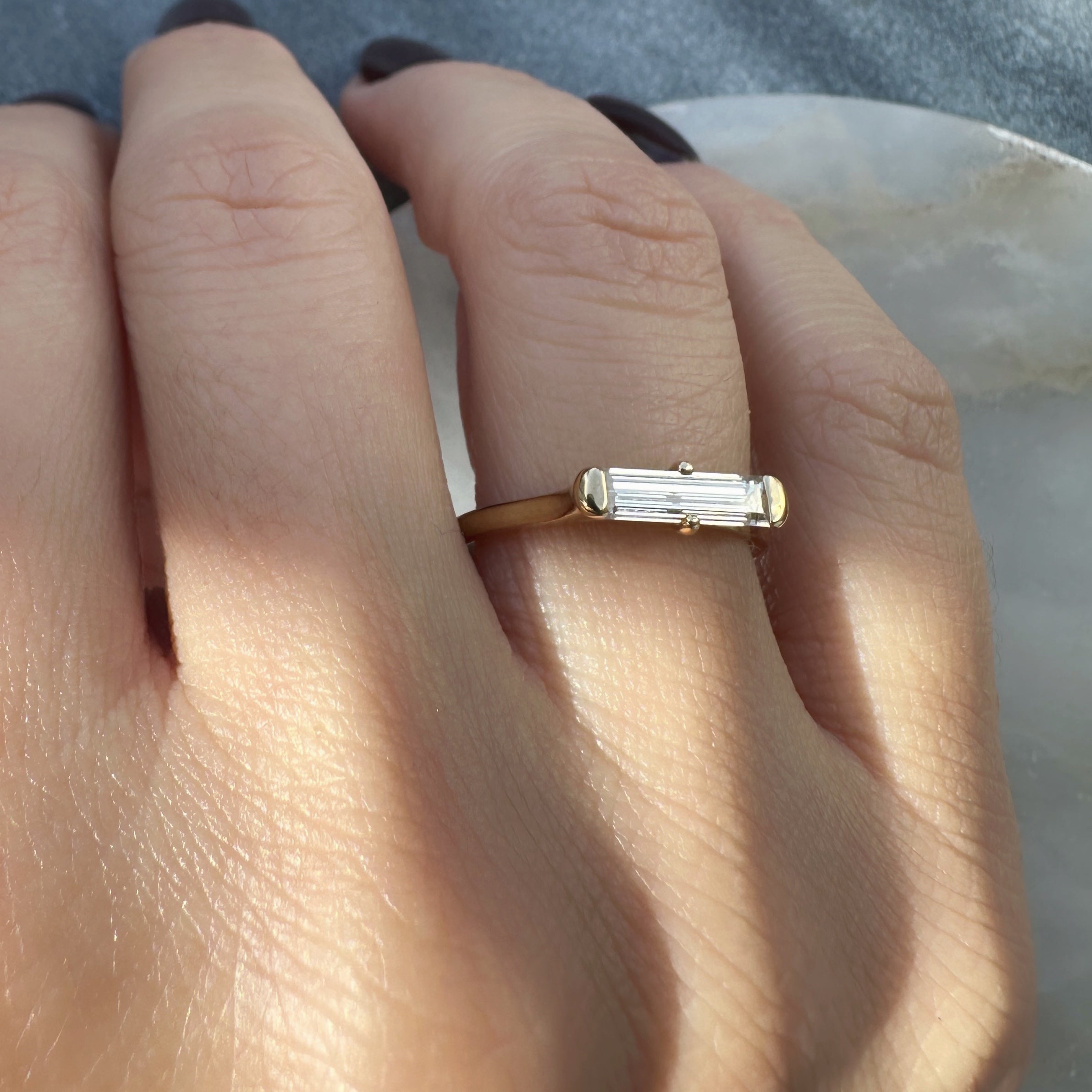 Baguette Solitaire Ring