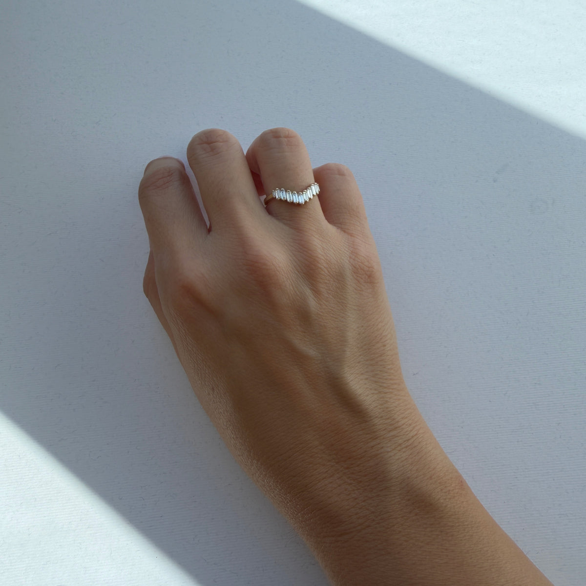 Art Deco V Ring | Small