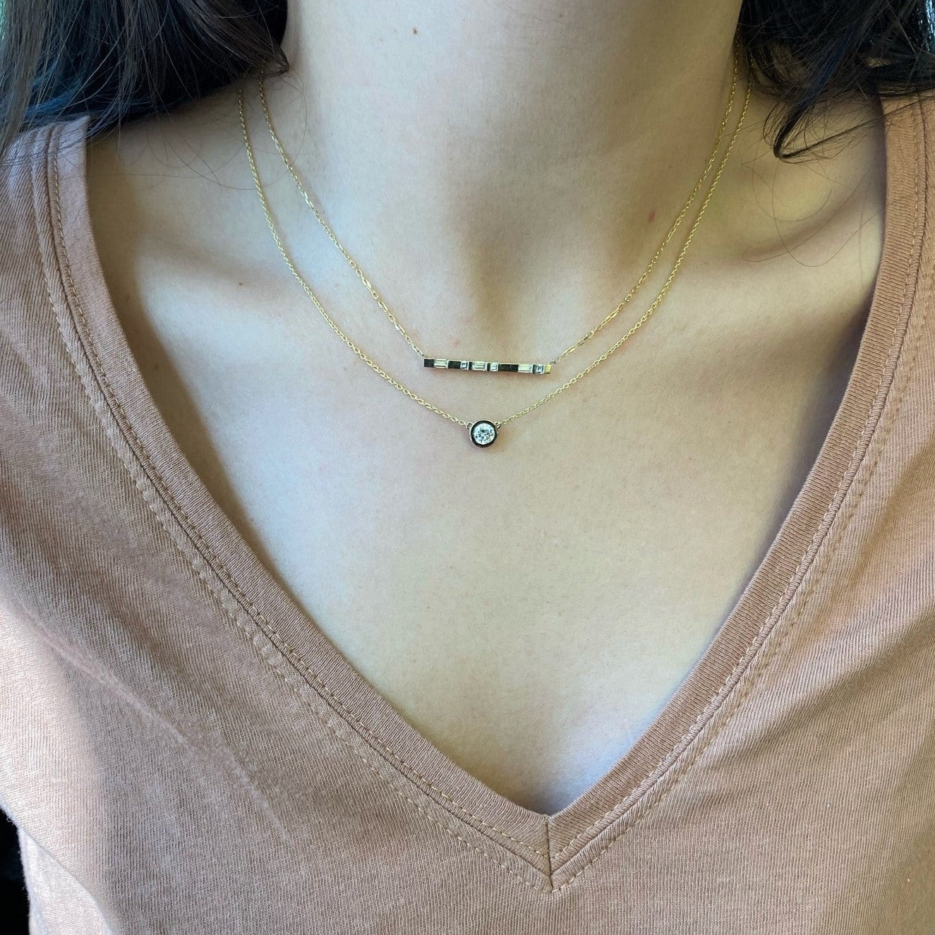 Round Bezel Necklace