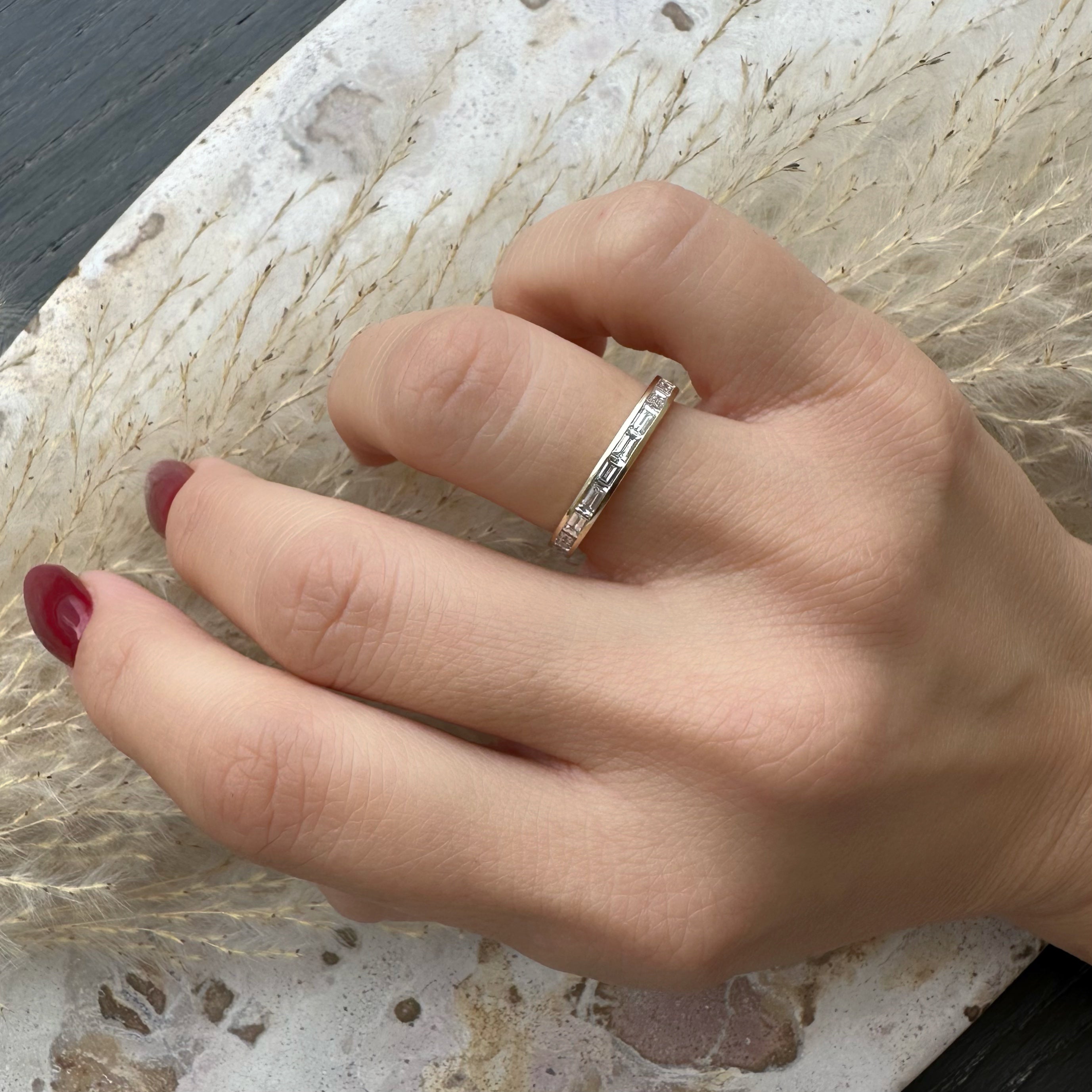 Baguette Channel Ring