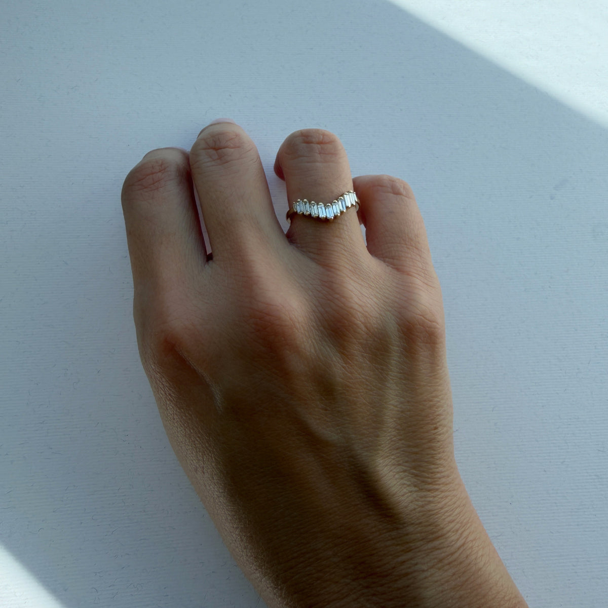 Art Deco V Ring | Small