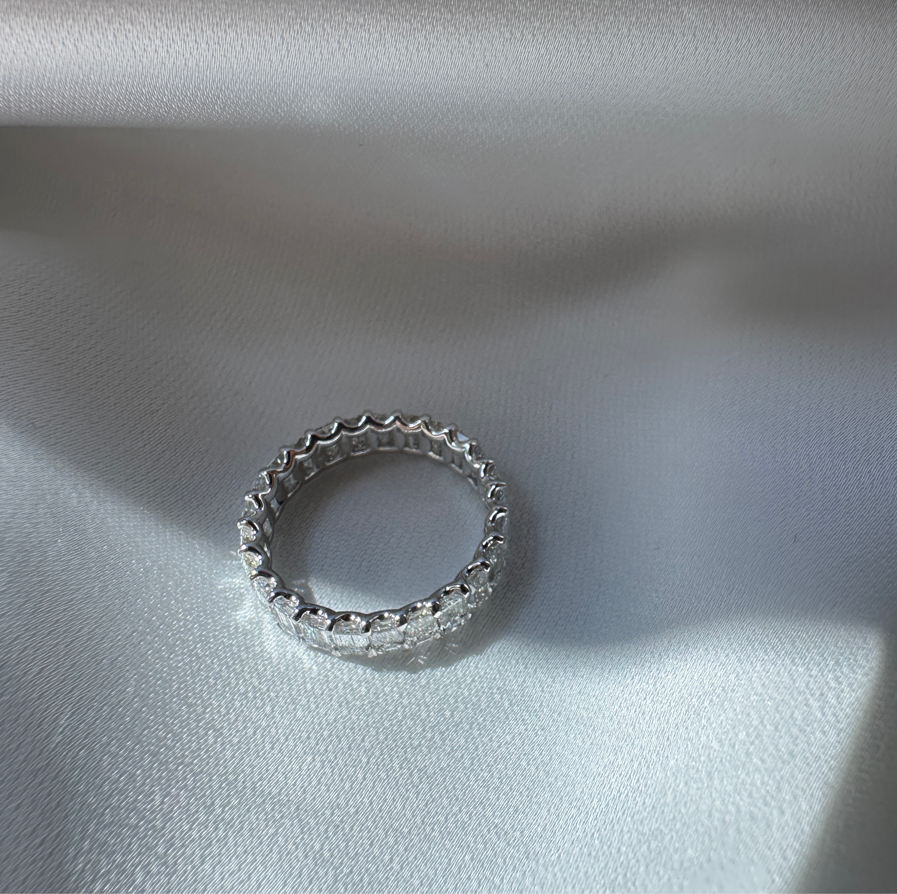 Emerald Cut Eternity Band