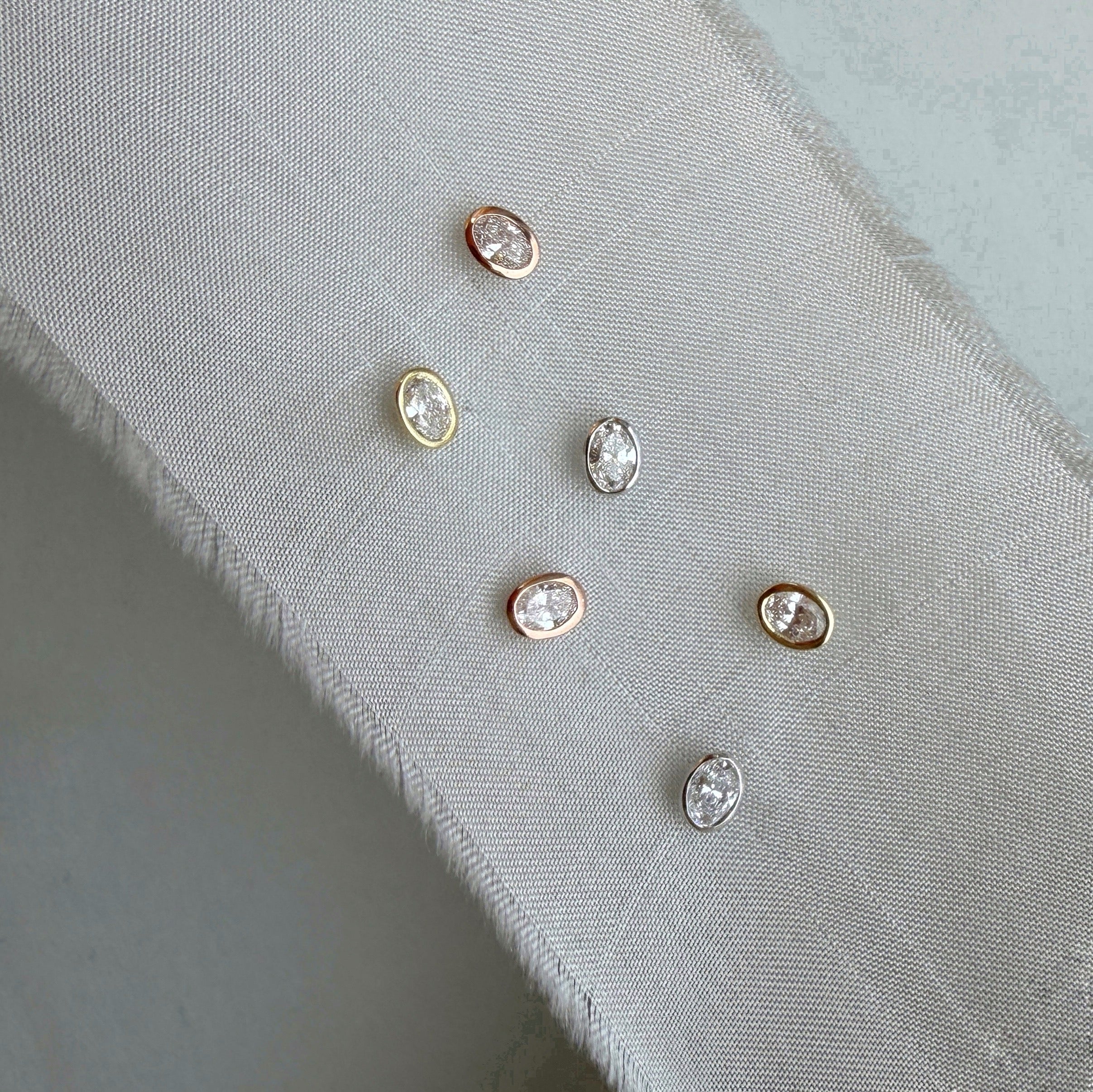Petite Oval Studs