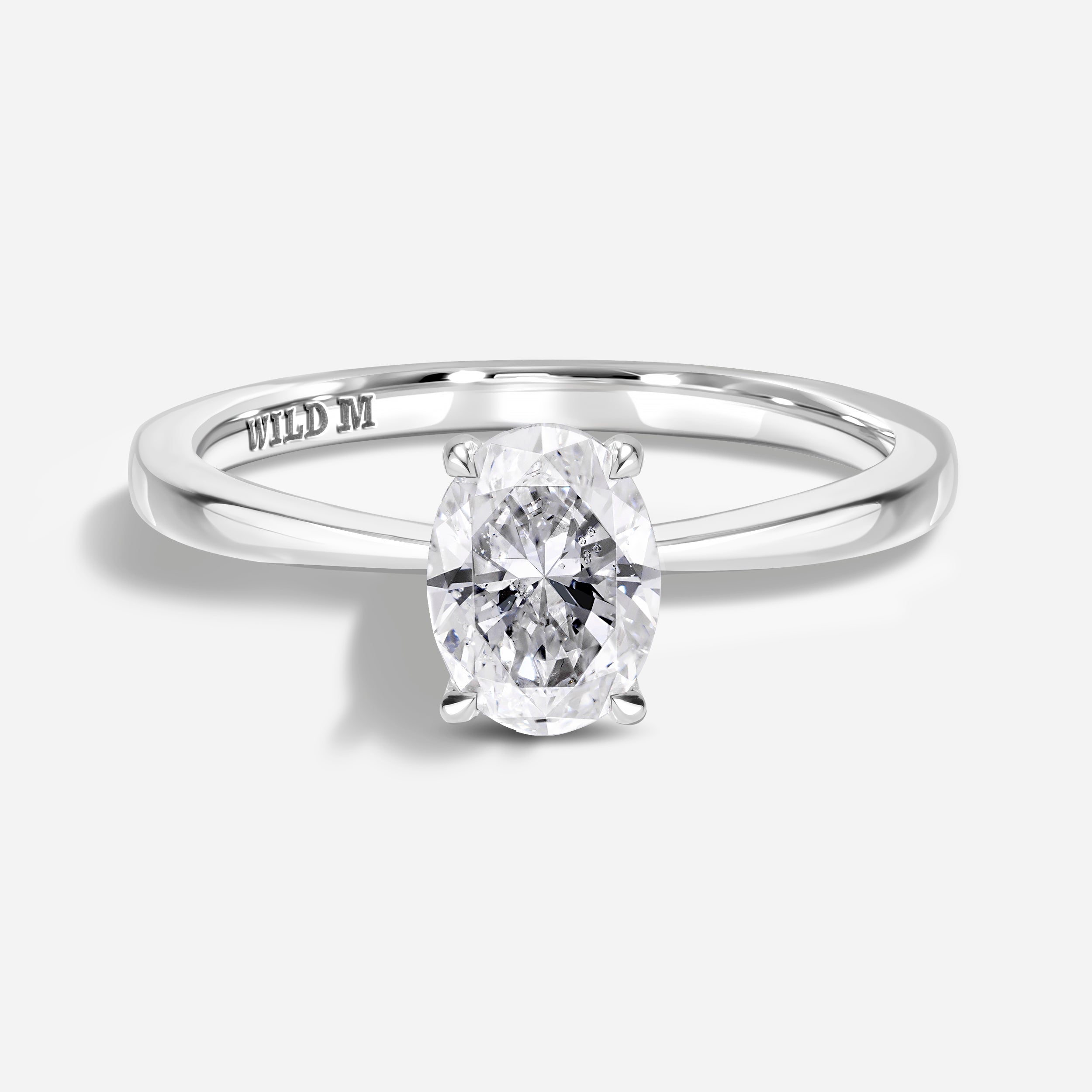 Oval Solitaire Ring  | Lab-Grown