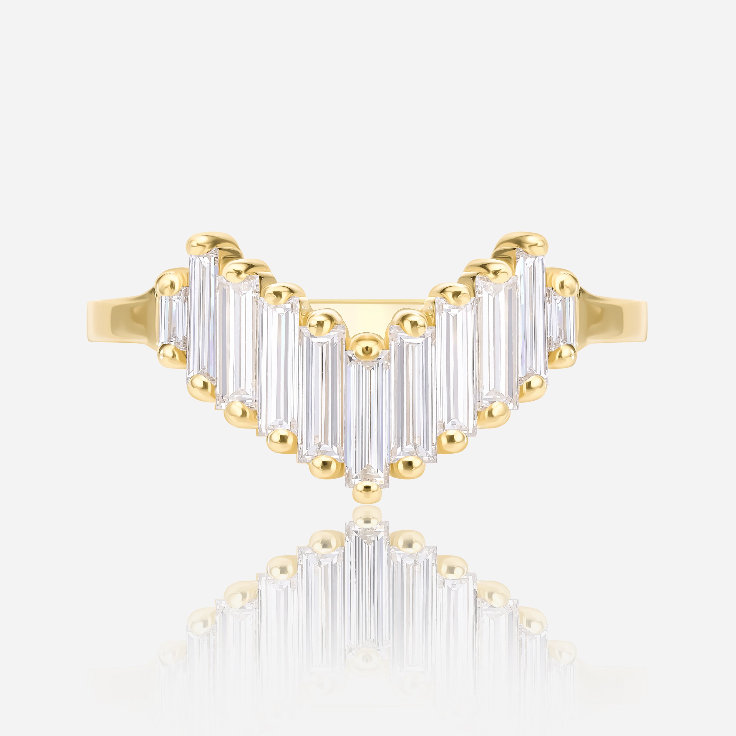 Art Deco V Ring