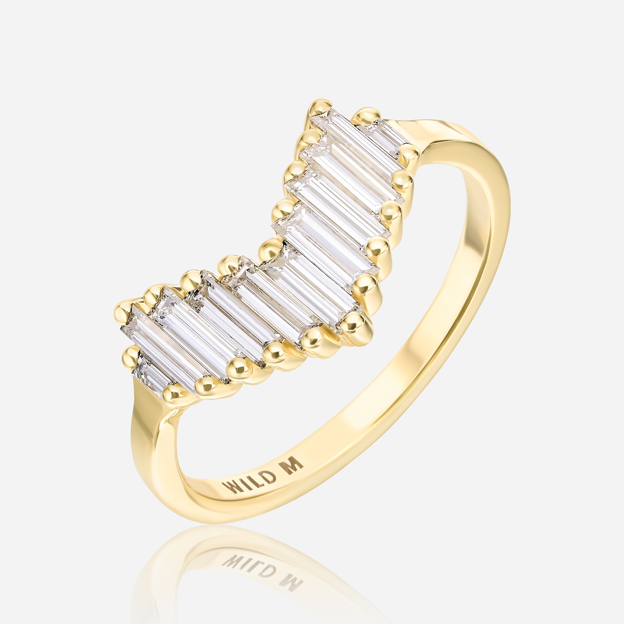 Art Deco V Ring