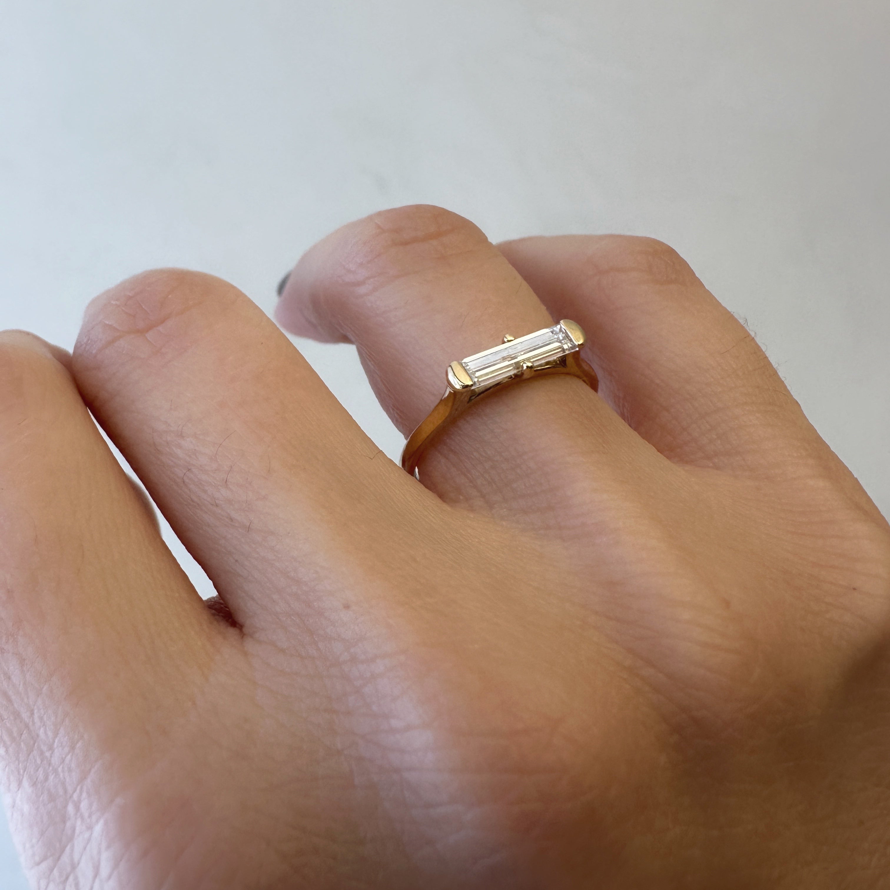 Baguette Solitaire Ring