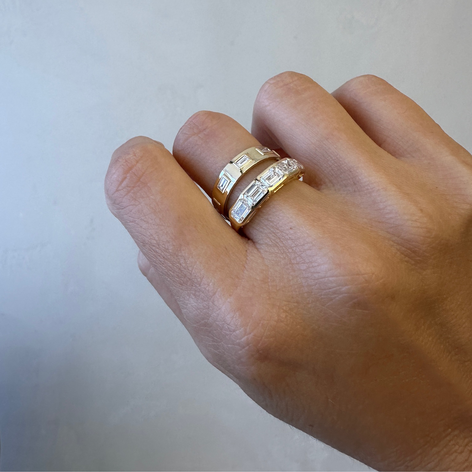 Emerald Row Bezel Band