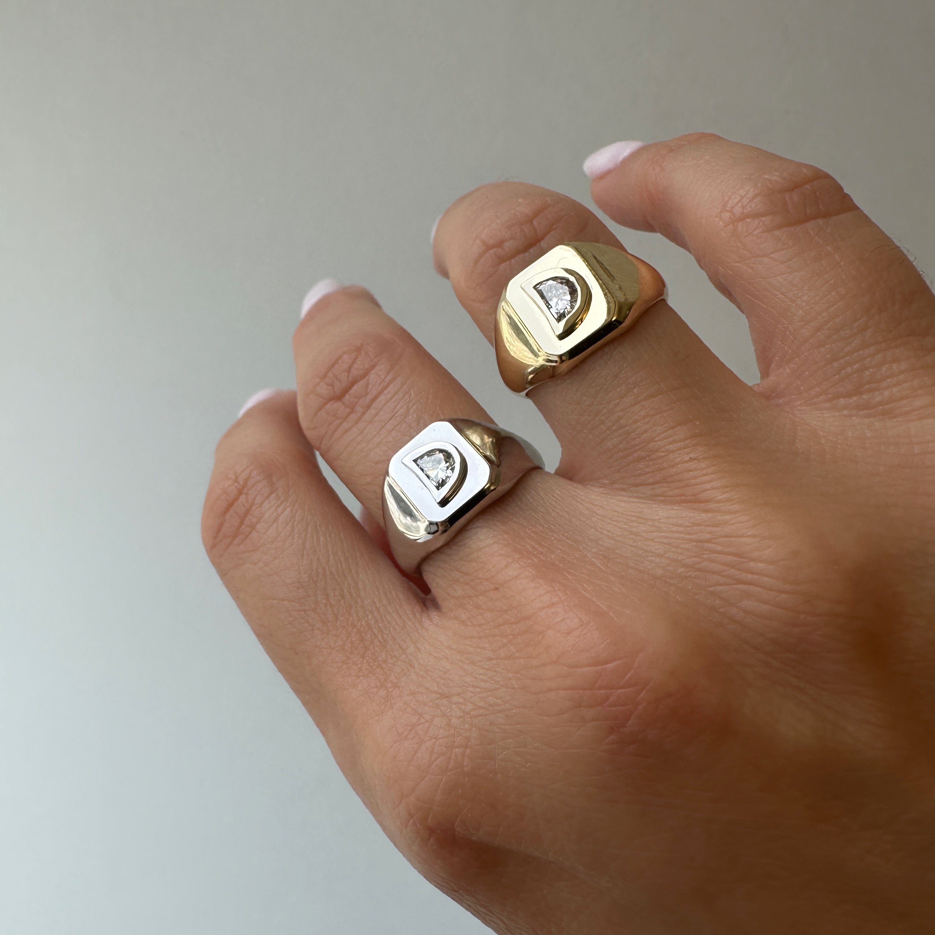 Moon Shine Signet Ring