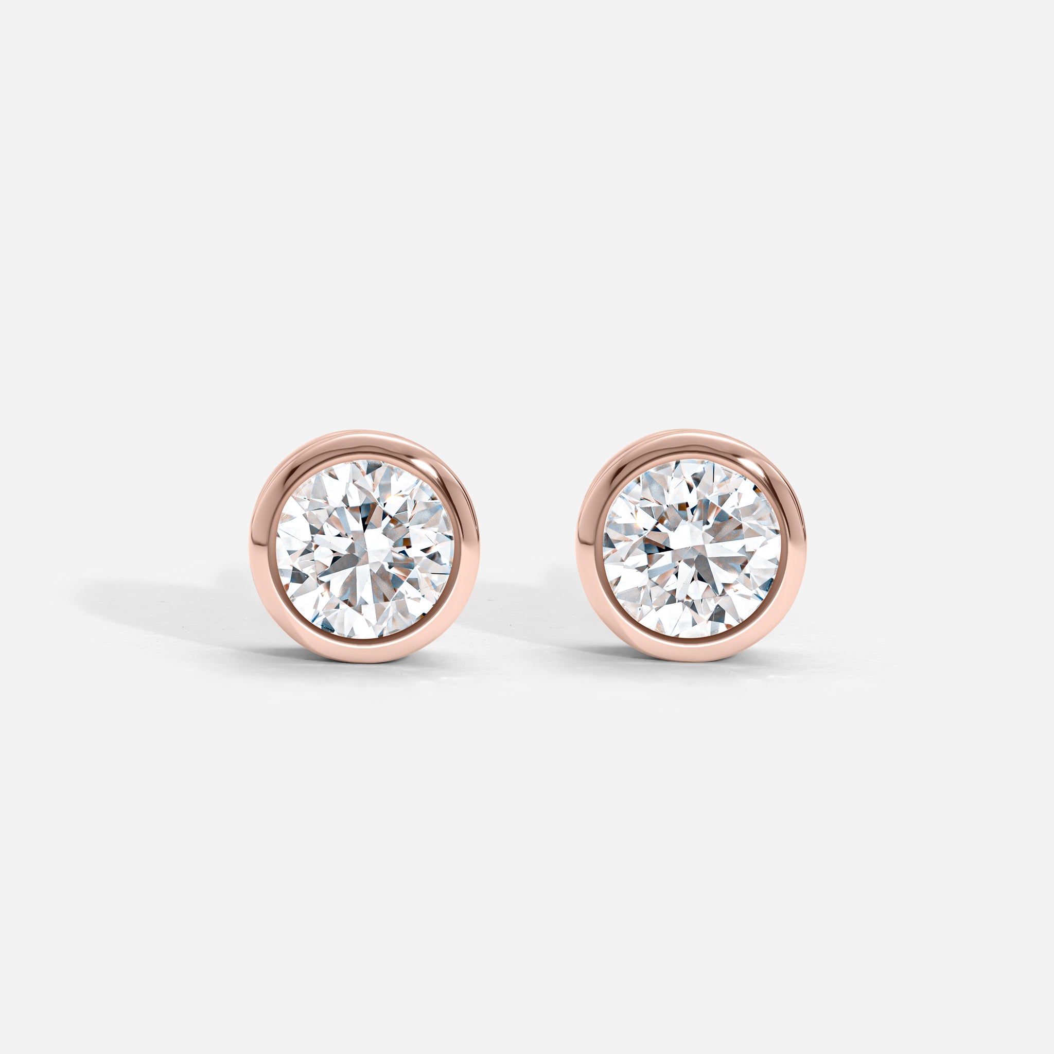 Round Bezel Studs