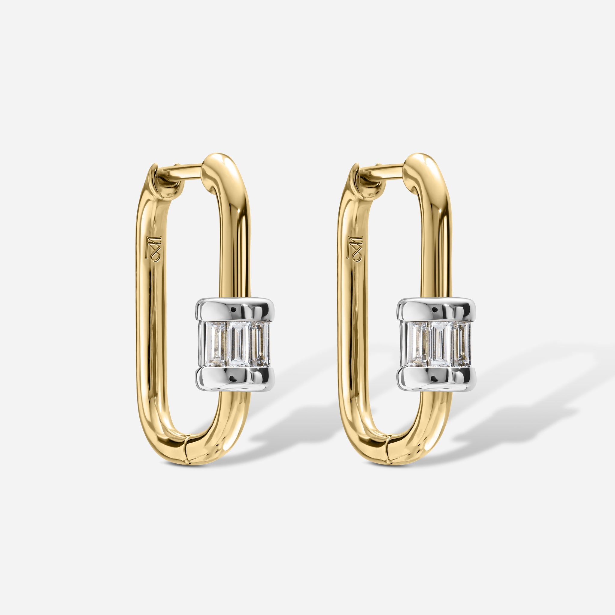 Beaded Gold Hoops