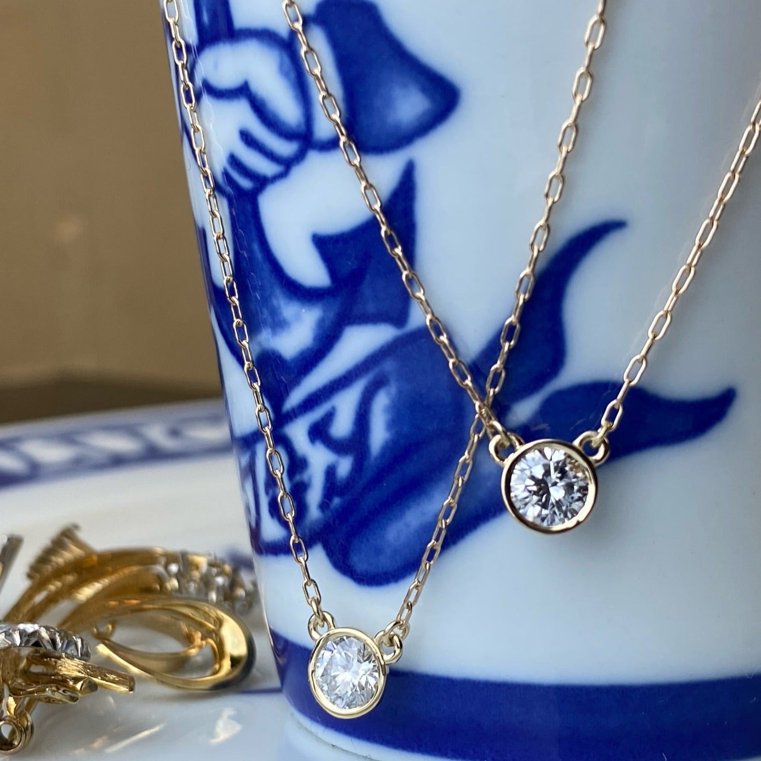 Round Bezel Necklace