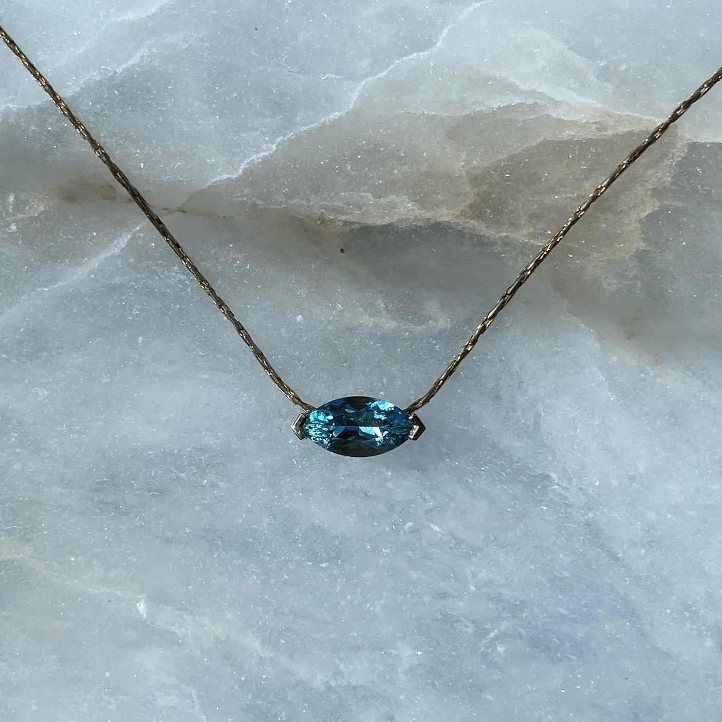 Gold Thread Aqua Marquise | 0.50 CT