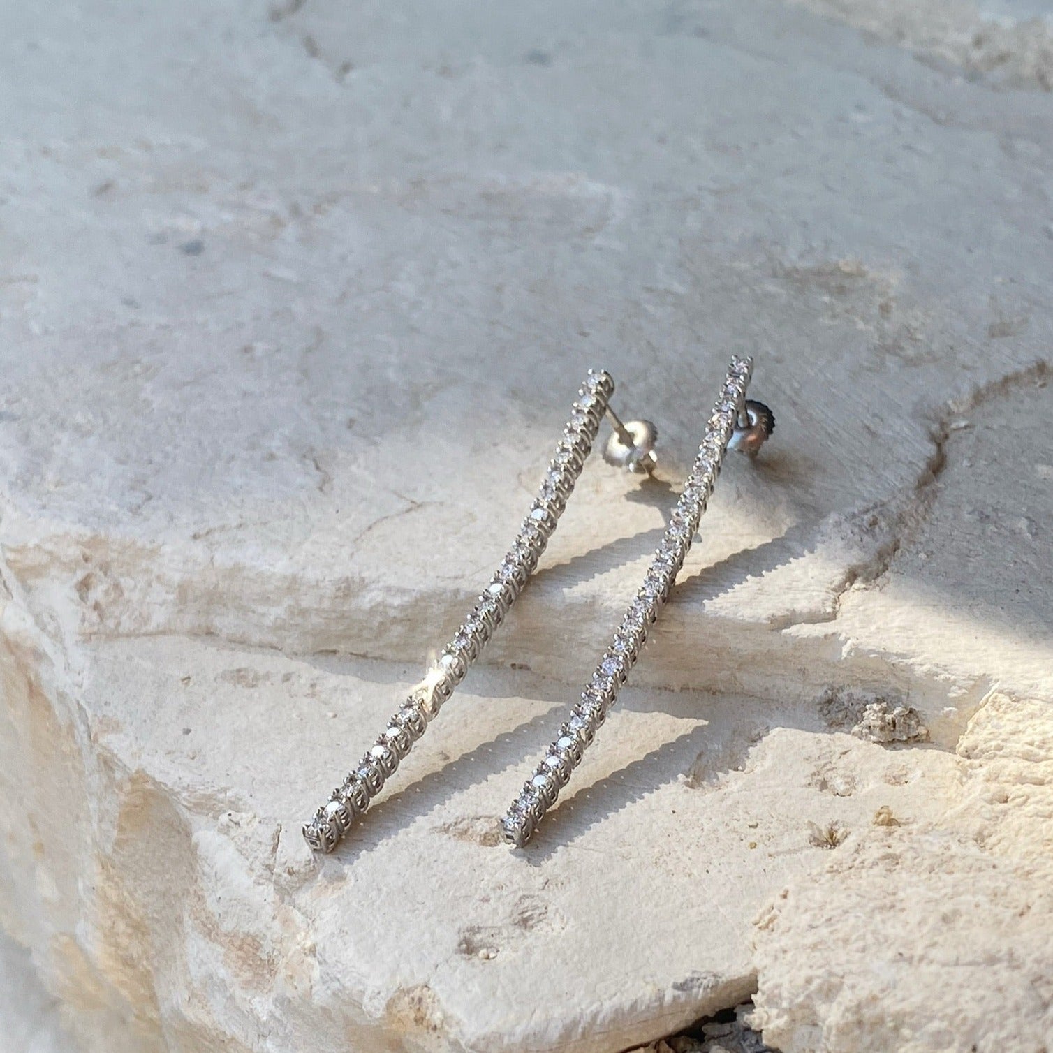 Tennis Drop Earrings