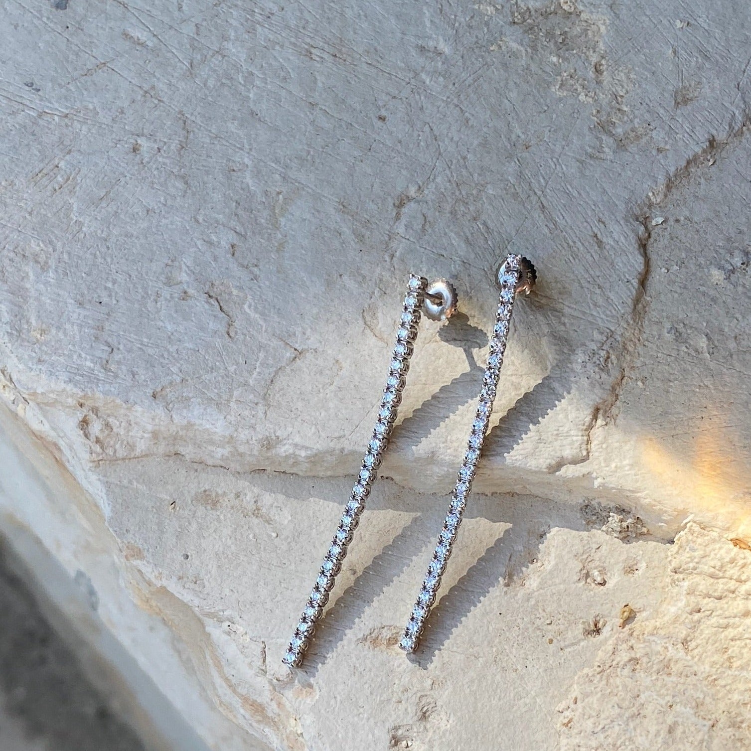 Tennis Drop Earrings