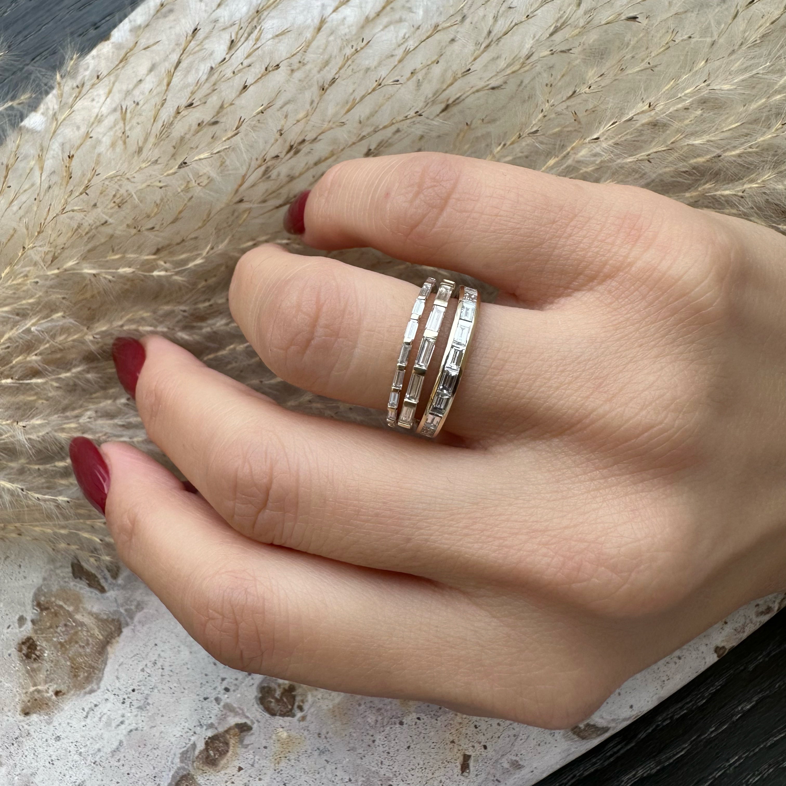 Baguette Channel Ring