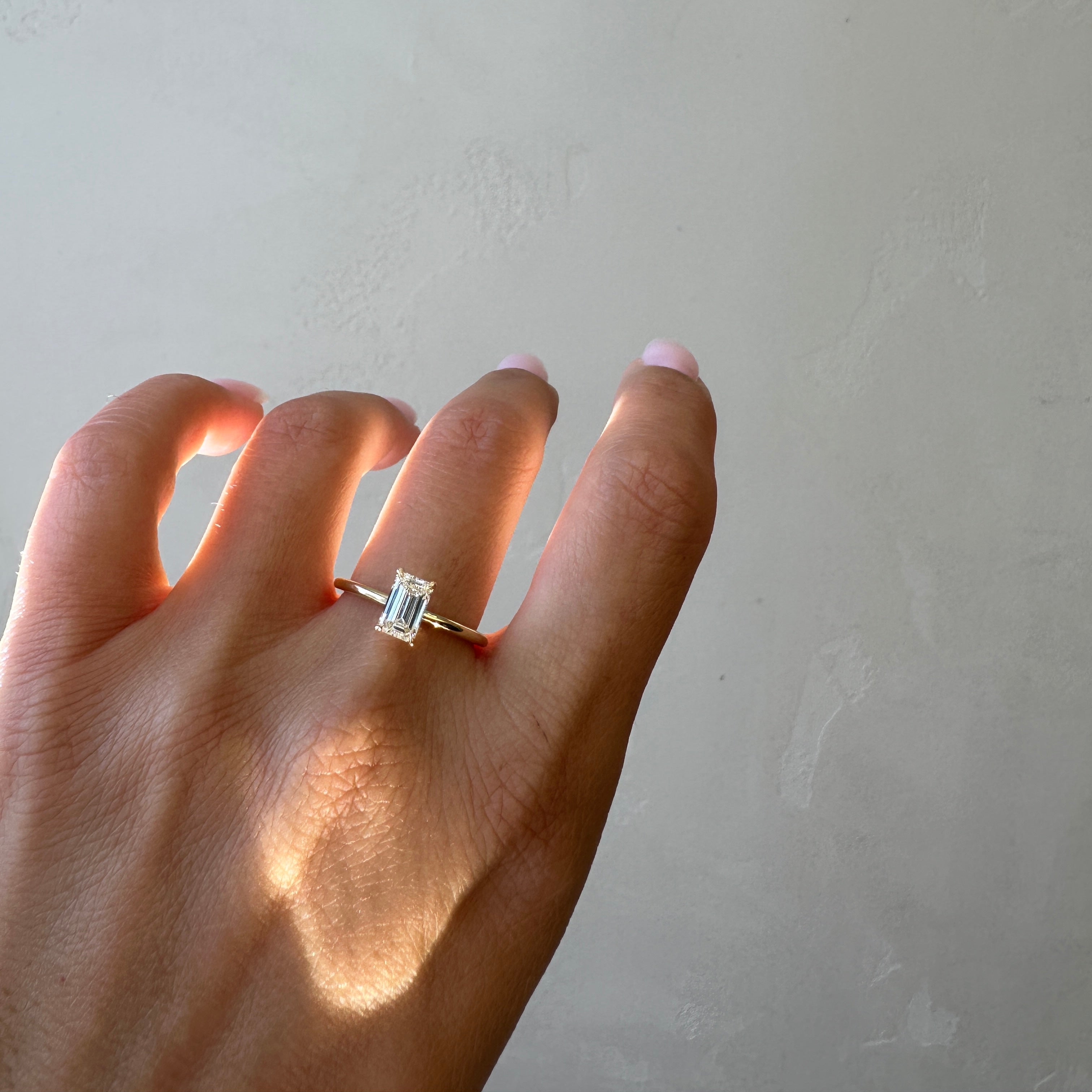 Emerald Cut Solitaire Dream Ring | 0.75 CT