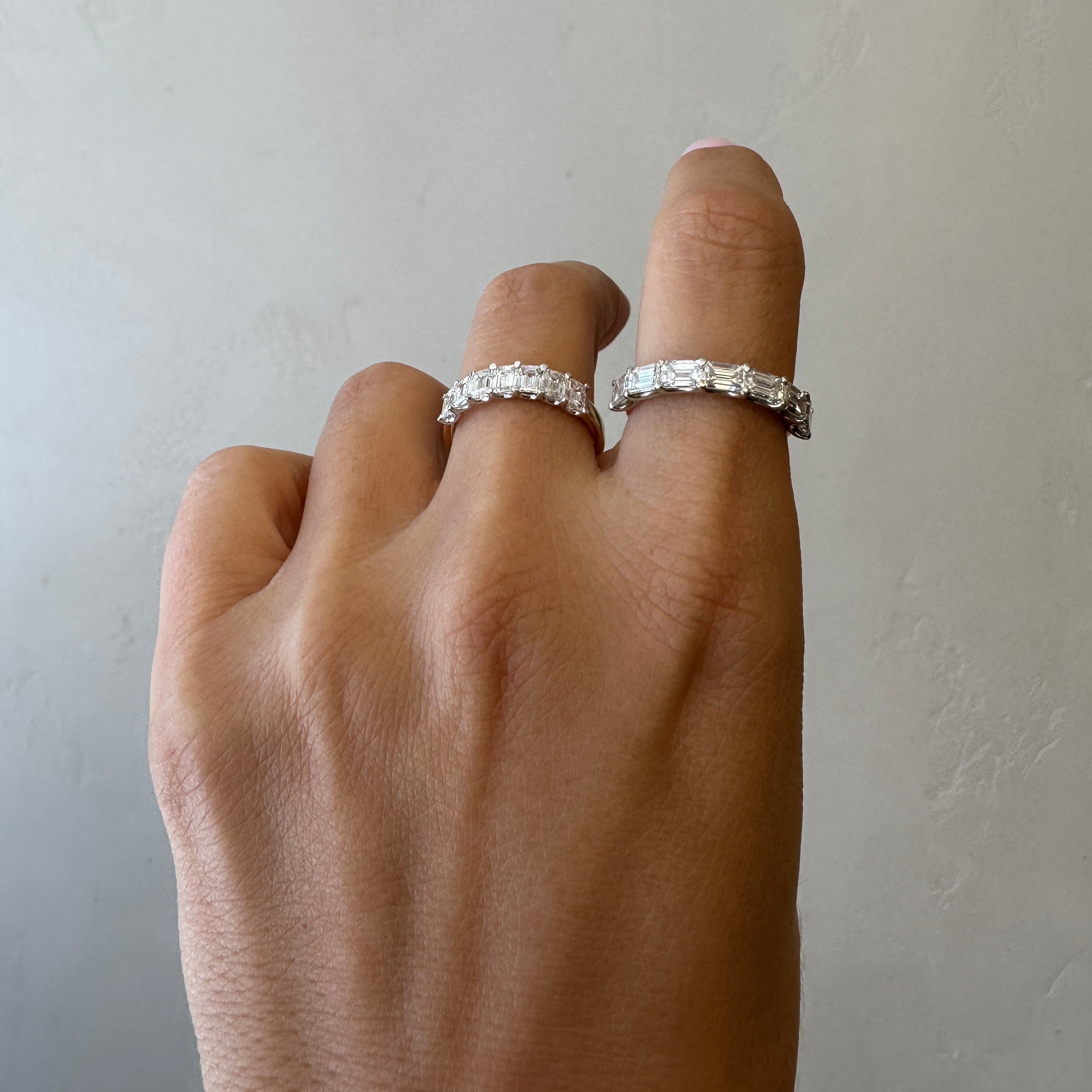 Seven Emerald Cut Band
