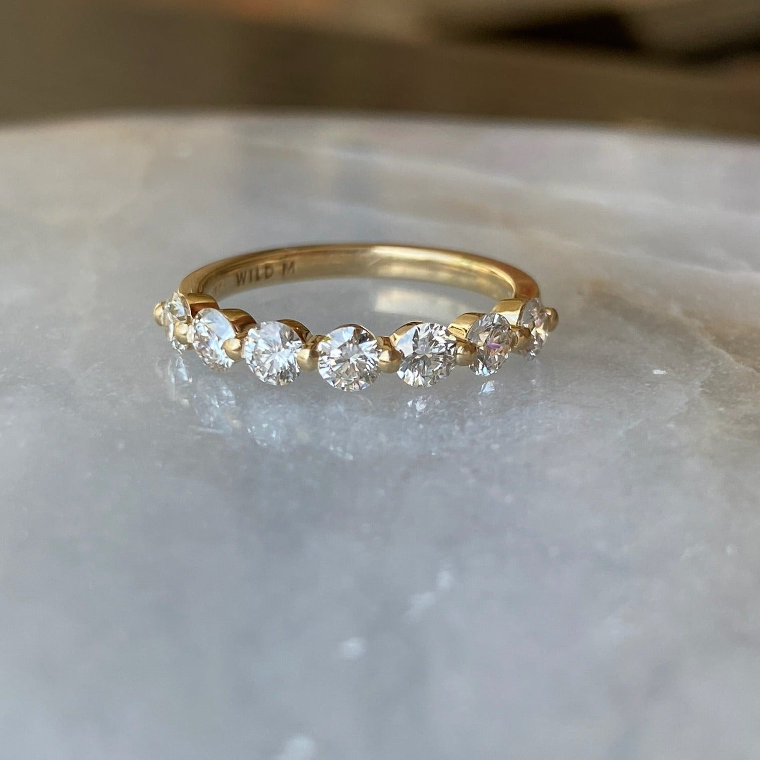Round Brilliant Kissing Ring