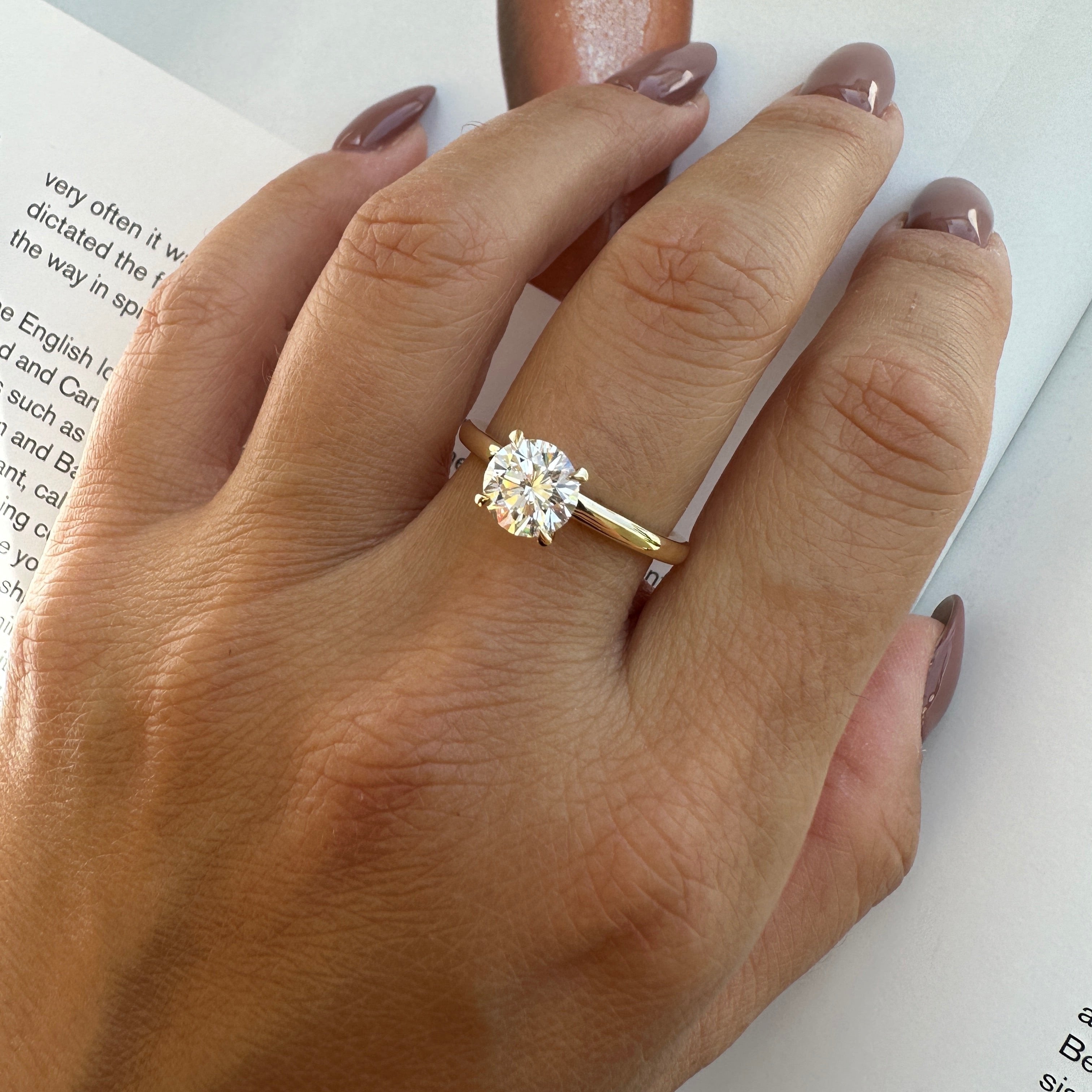 Round Brilliant Solitaire Ring  | Lab-Grown