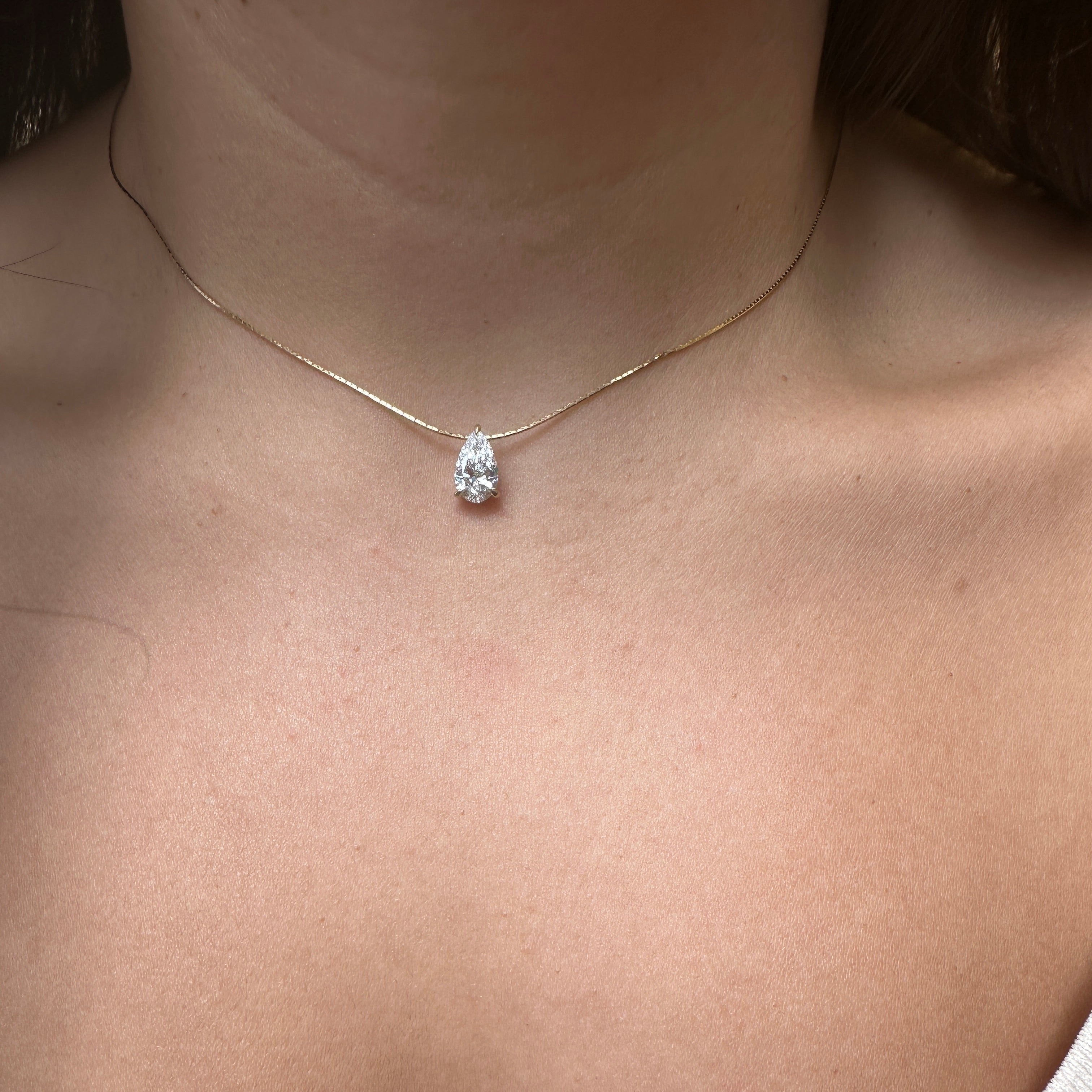 Gold Thread Pear Shape | 1 CT