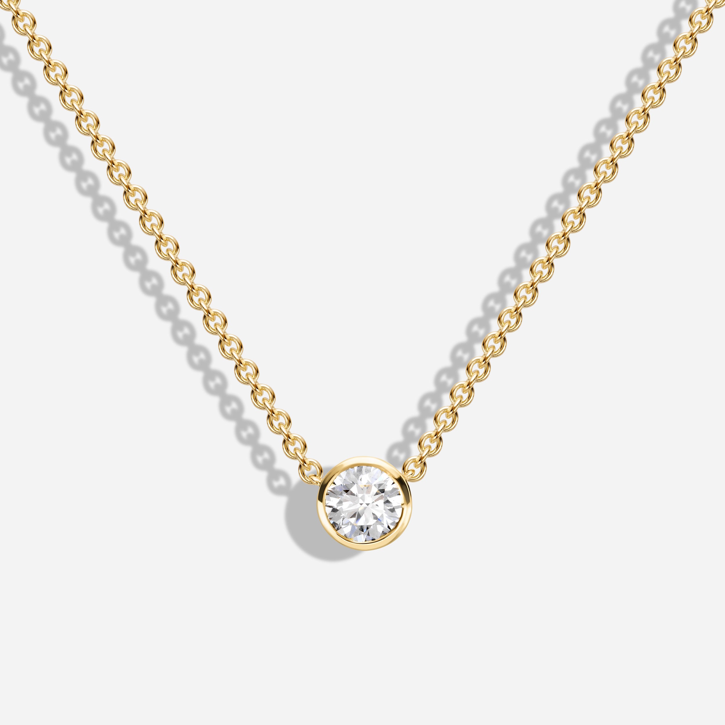Round Bezel Necklace