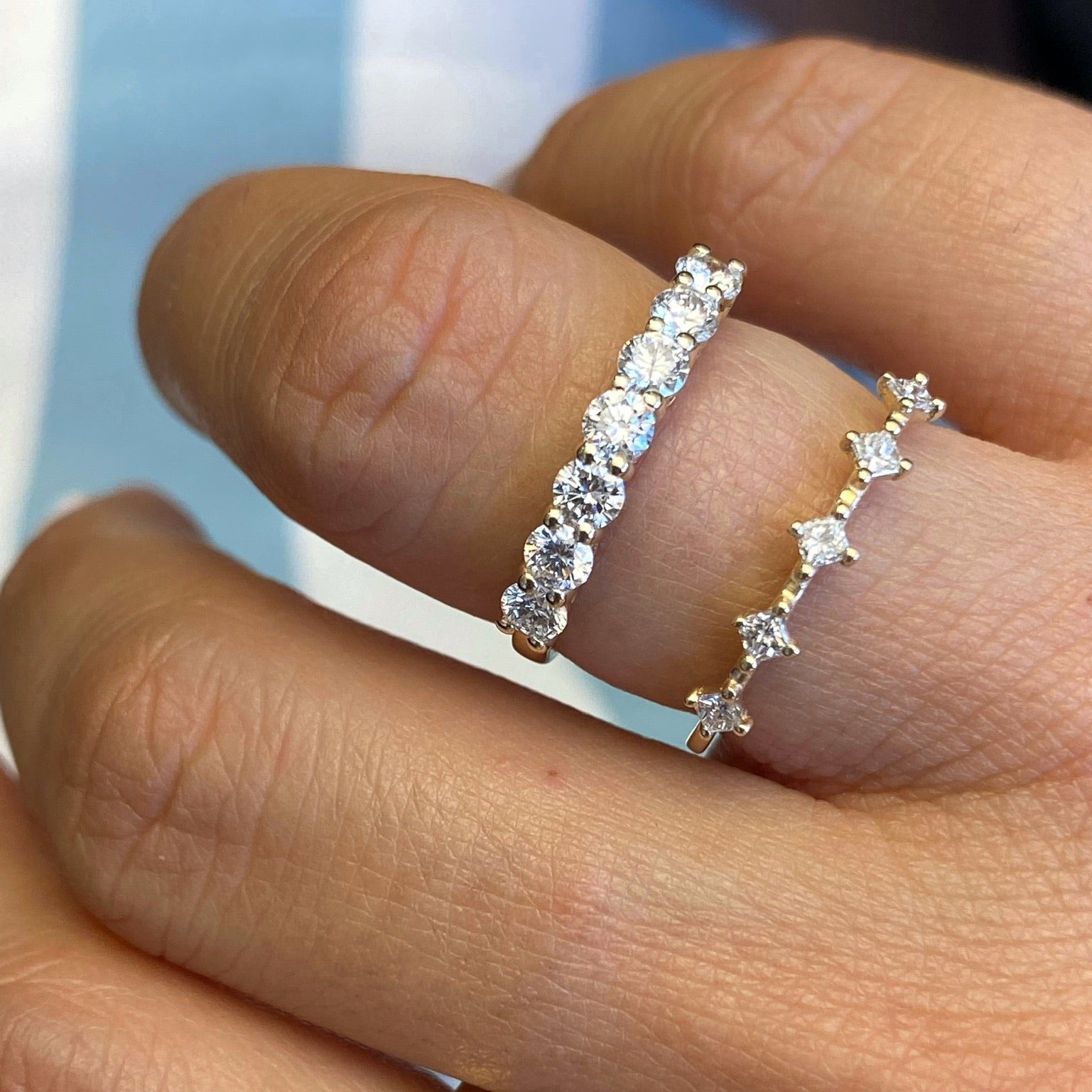 Seven Round Brilliant Cut Band