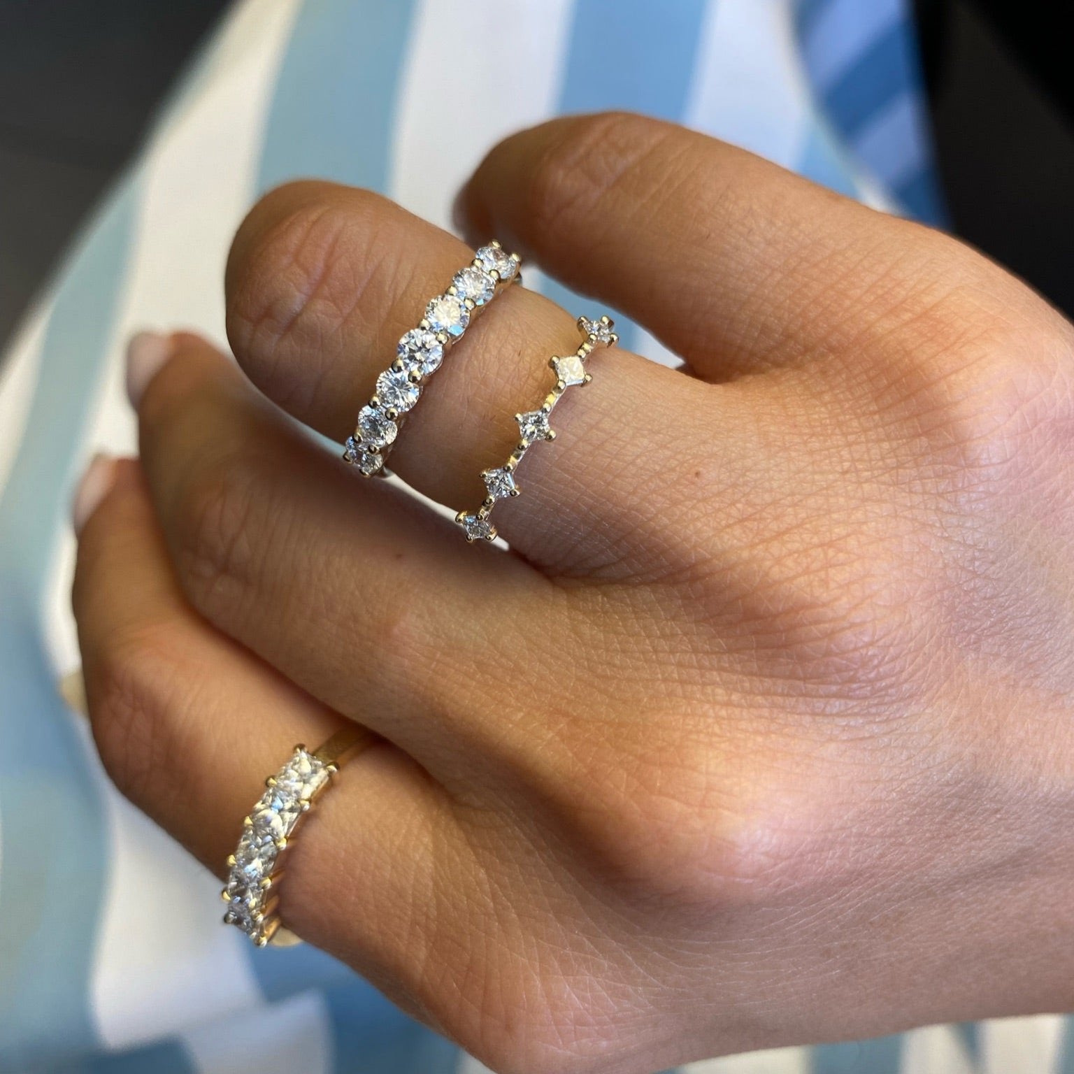 Seven Round Brilliant Cut Band